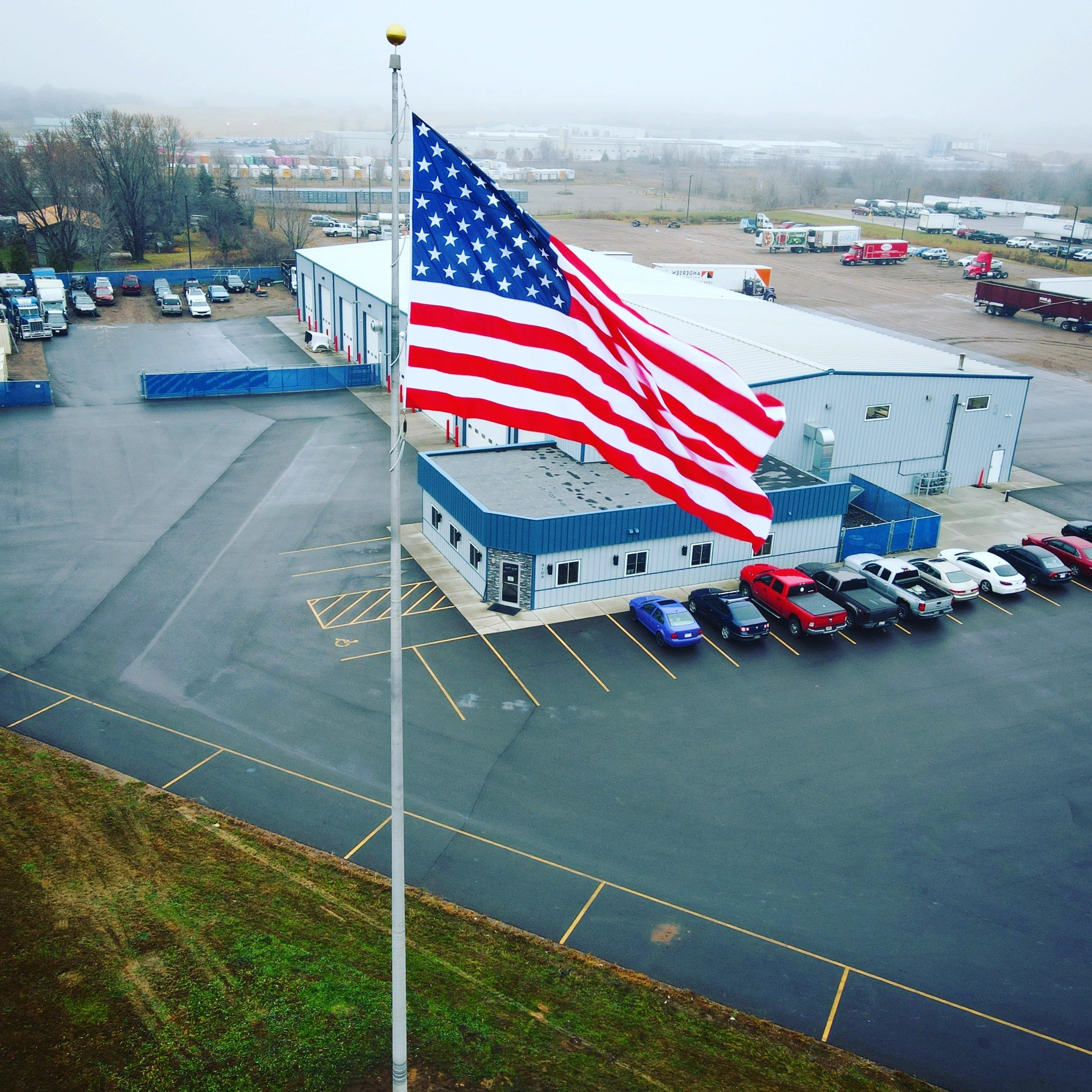 70' Internal Halyard Aluminum Flagpole - Independence Series - 12" x .250"