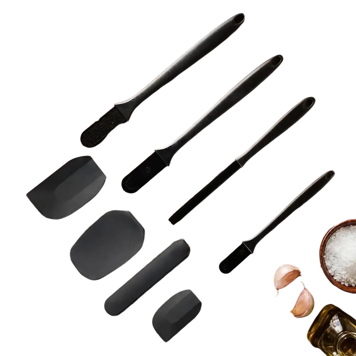 Black Silicone Kitchenware Set and Baking Tool