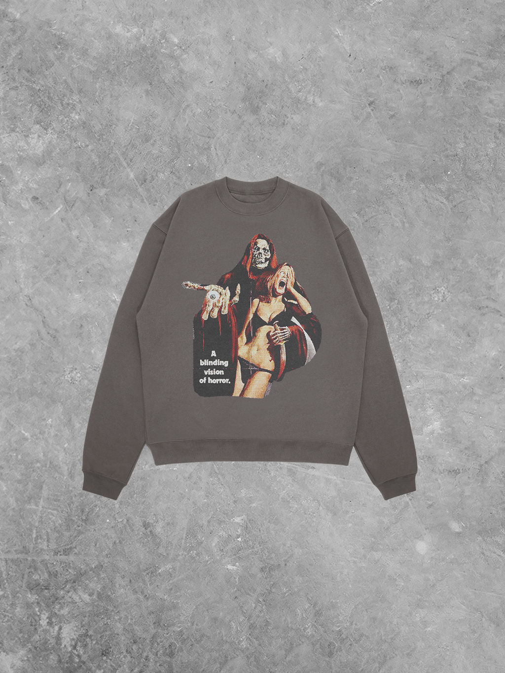 Underground Original Design: Blinding Horror Relaxed AS Garment Dyed Sweatshirt