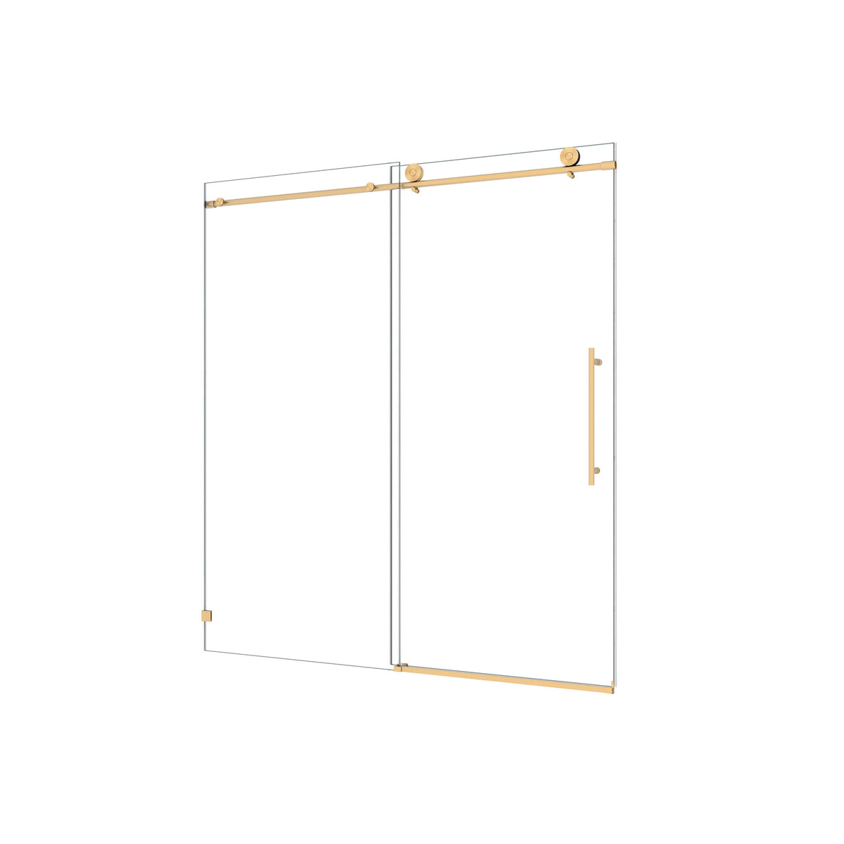 6076 Brushed Shower Door