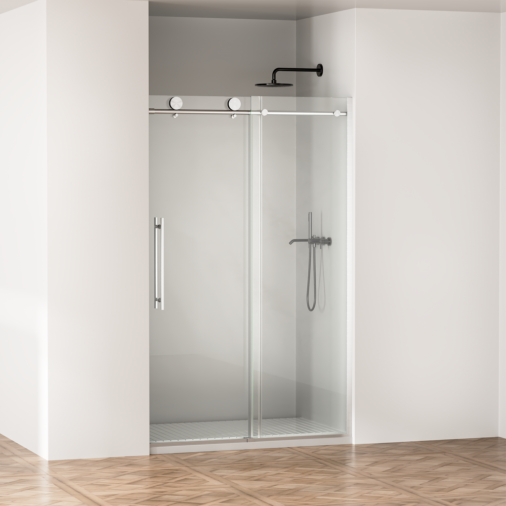 Frameless Shower Door, 44-48 in W x 75 in H
