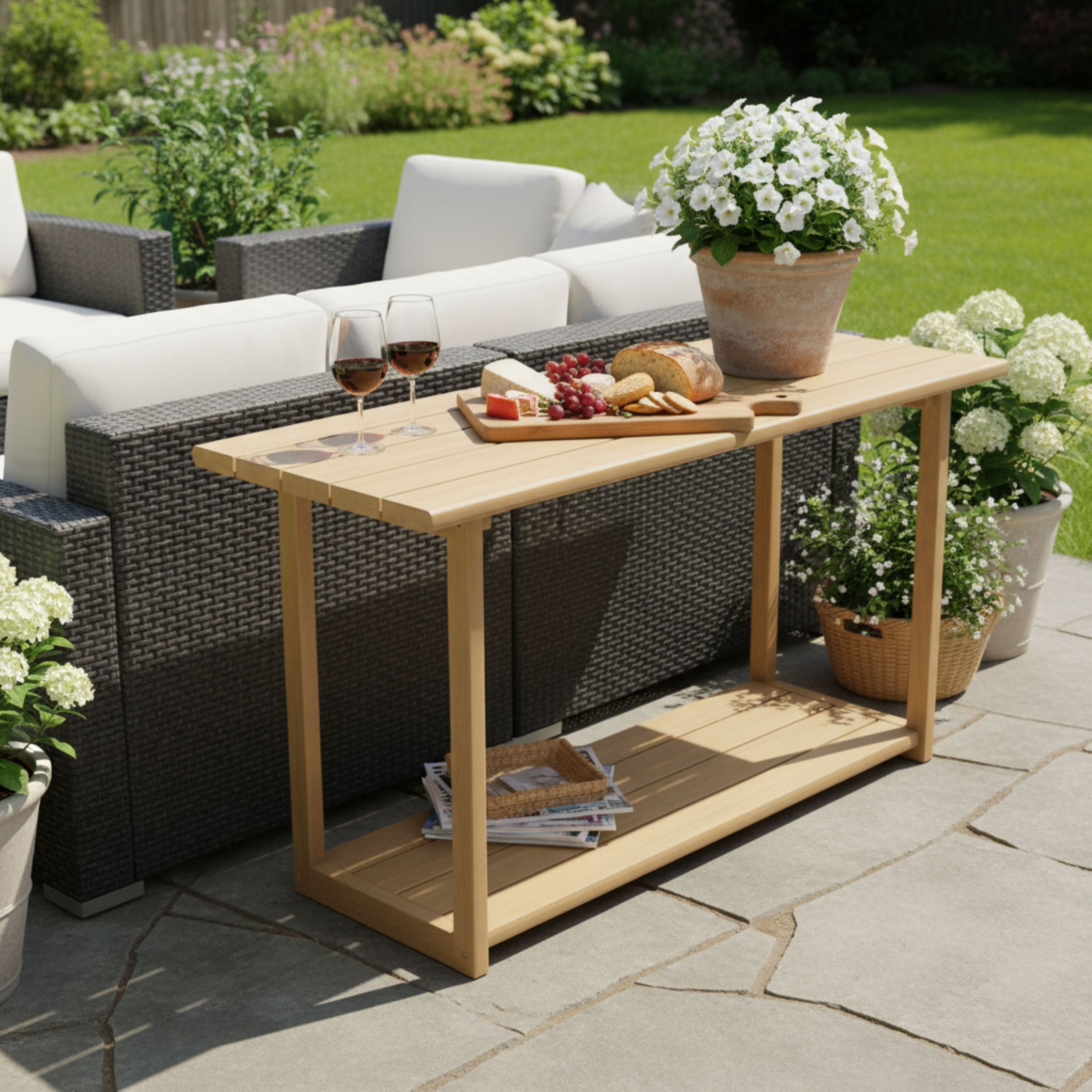 Woodside Rectangular Outdoor Buffet & Console Table