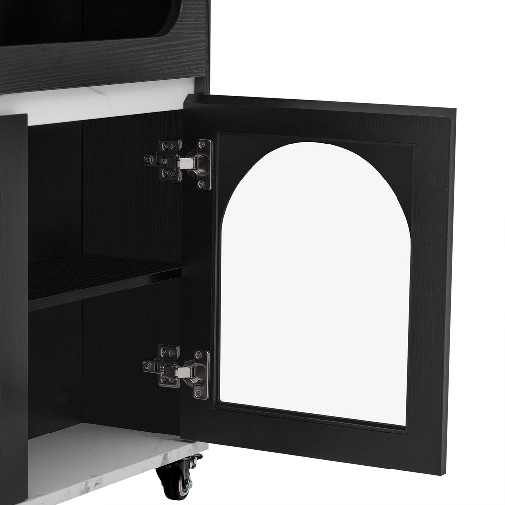 Extendable Dining Table With Folding Top, Rolling Kitchen Island With Drawers And Power Outlet