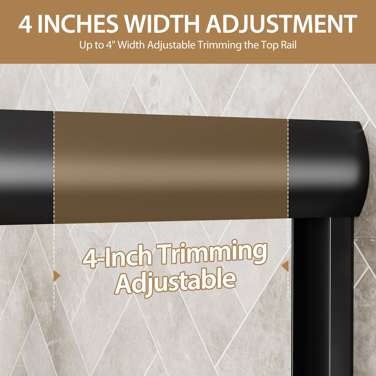 56"-60" W x 72" H Matte Shower Doors