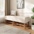 Rectangular Upholstered Storage Bench