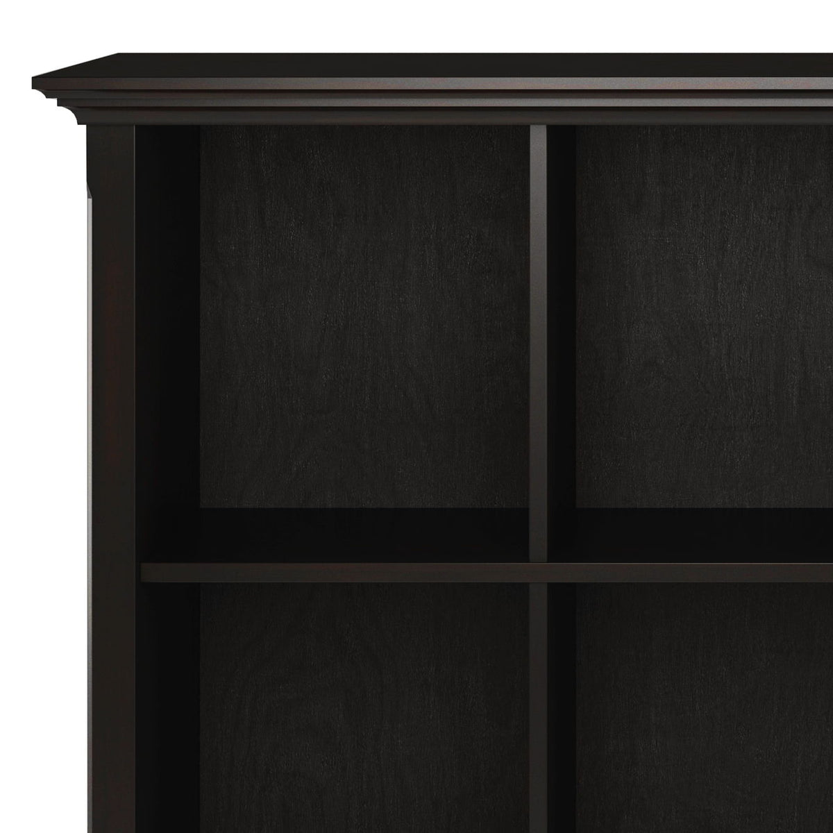 Amherst Cube Storage Bookcase with Large Cubbies - Dark Brown, Dark Gray, or White