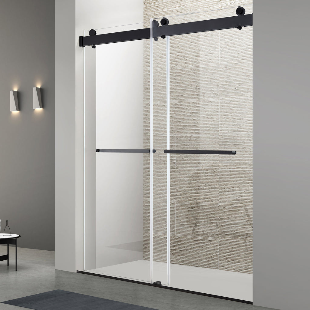 48 Inches x 76 Inches Double Sliding Shower Door in Matte