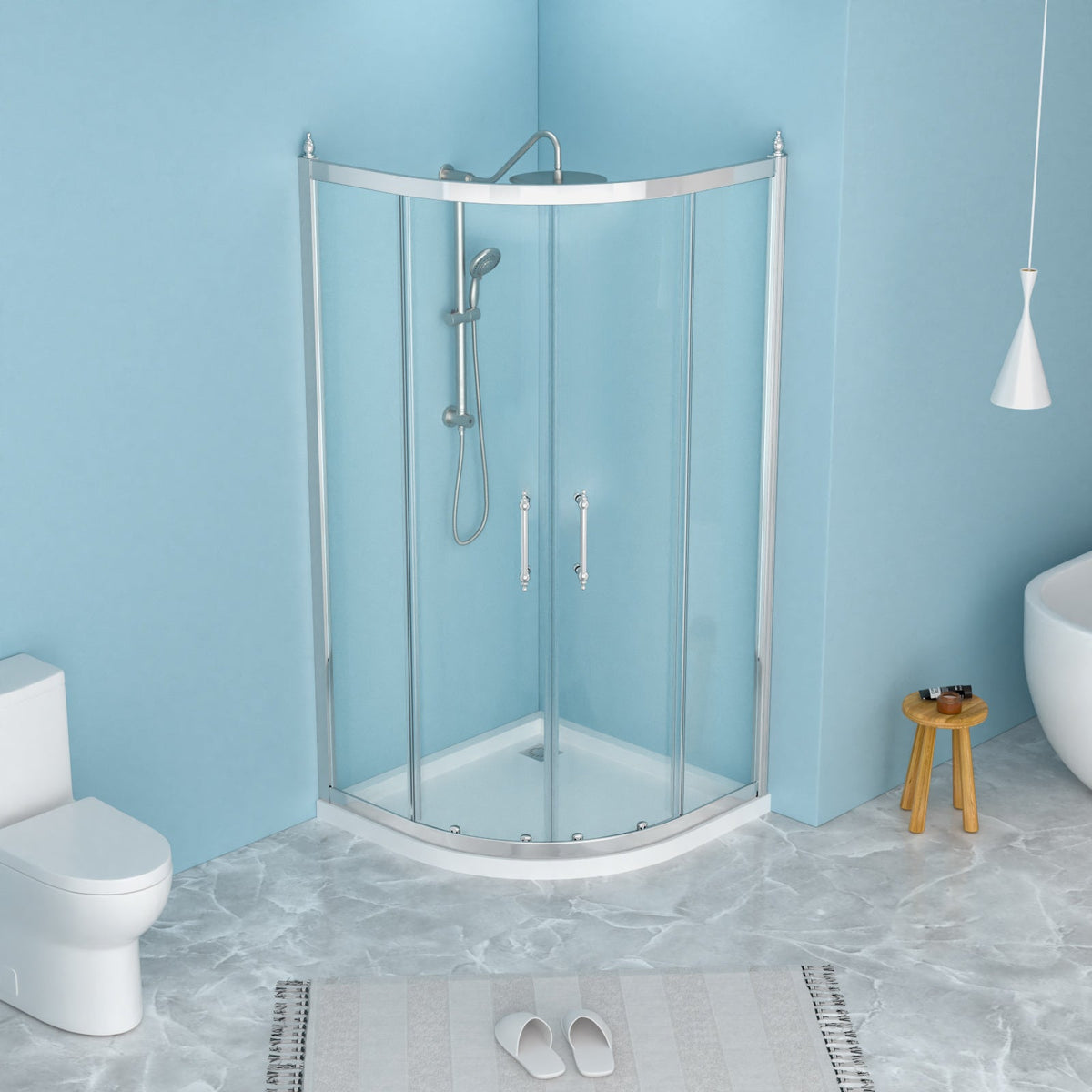 Framed Tub Shower Enclosure 36" x 72"