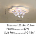 Cartoon bat led ceiling light white & silver star bedroom decor