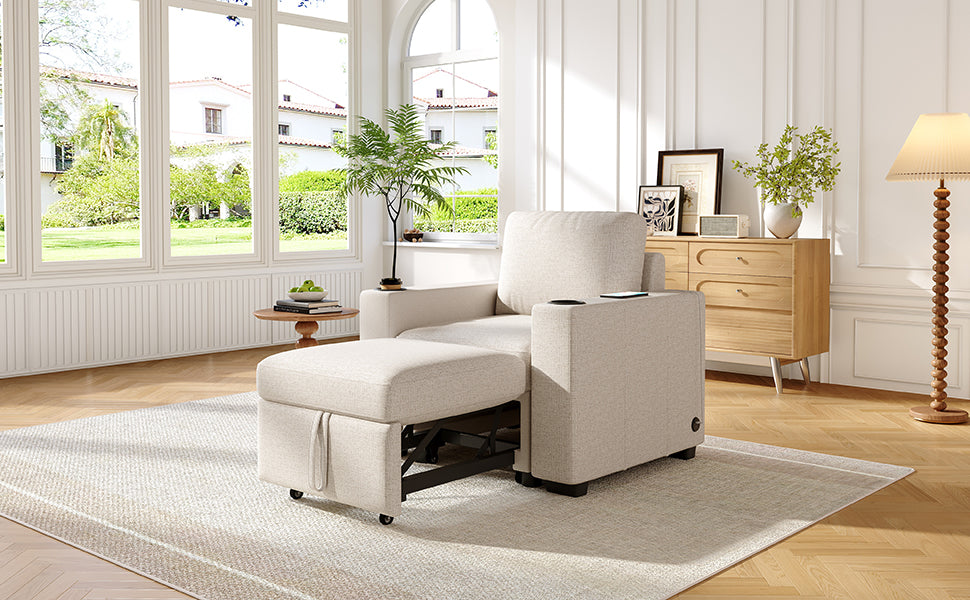 Modern Pull-Out Sofa Bed