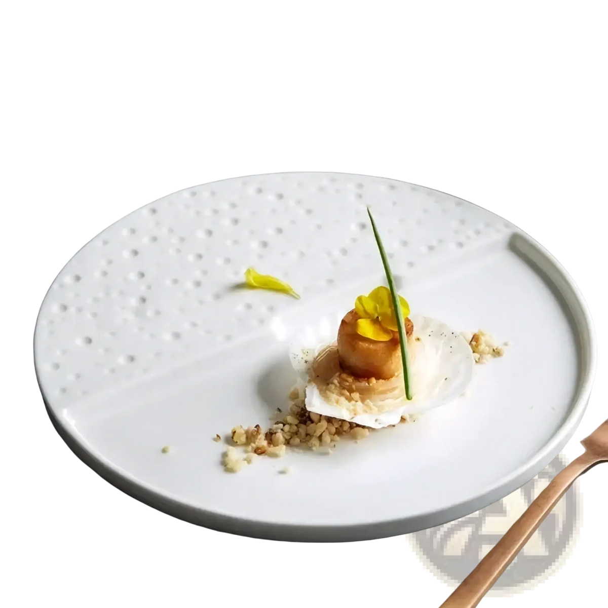 Ceramic Decorative Plate Textured Dinnerware Tray