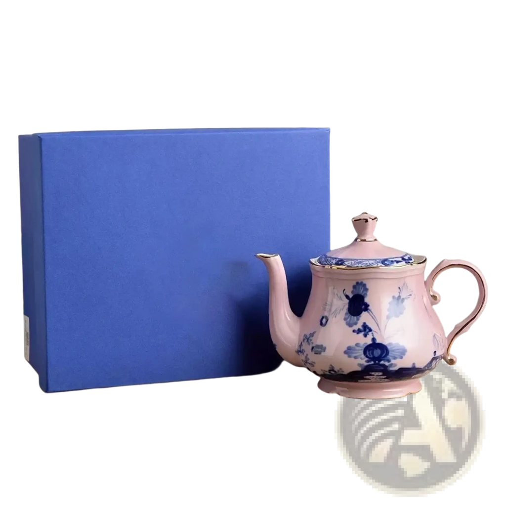 Ceramic Floral Tableware Set Coffee Mug and Teapot