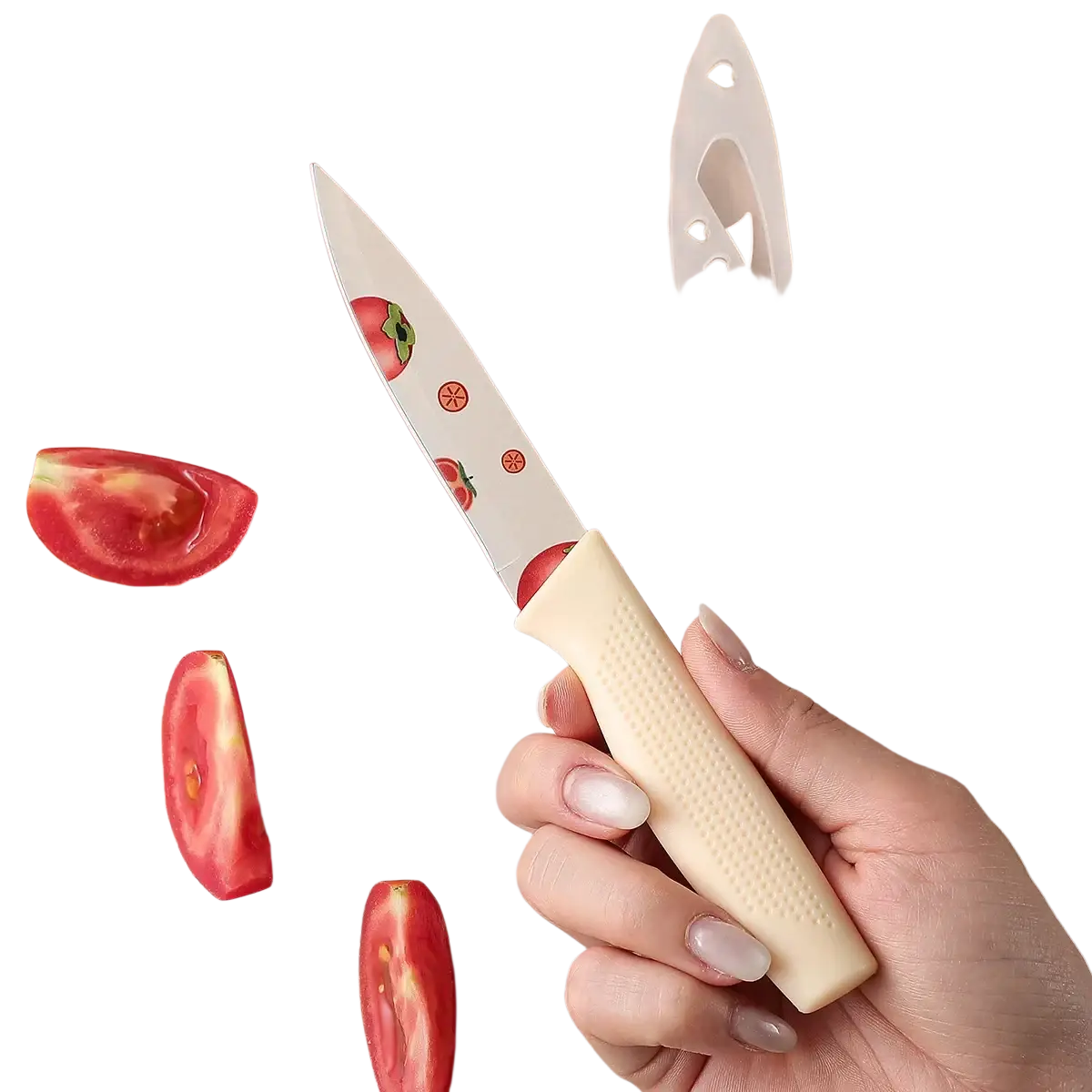 Ceramic Kitchen Knife Set Tomato Pattern