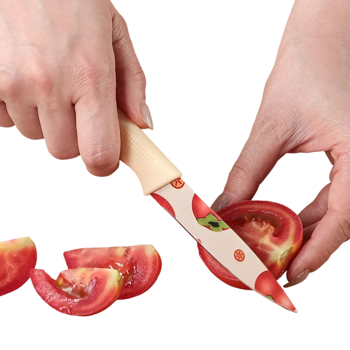Ceramic Kitchen Knife Set Tomato Pattern