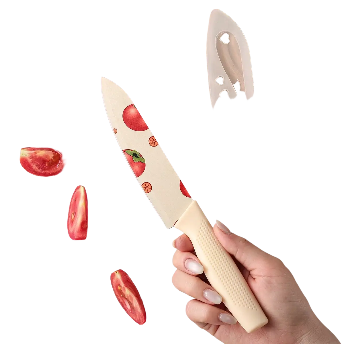 Ceramic Kitchen Knife Set Tomato Pattern