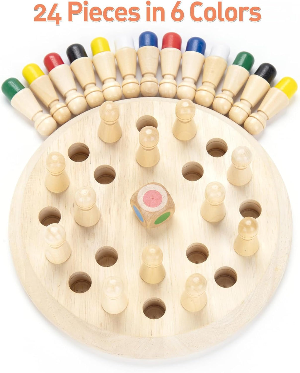 Montessori Wooden Memory Chess Game
