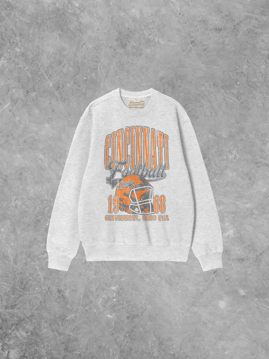 Underground Original Design: Cincinnati Football Boxy Cotton 90's Sweatshirt