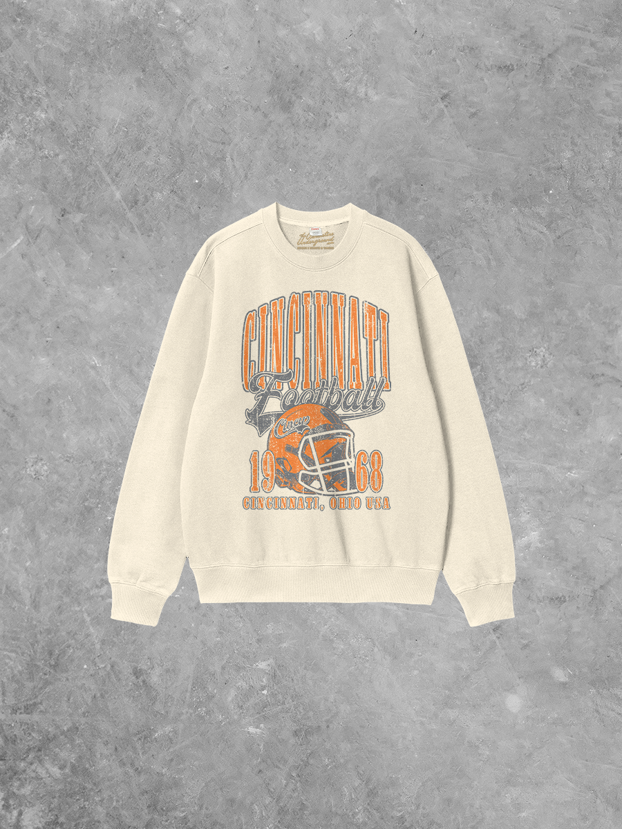 Underground Original Design: Cincinnati Football Boxy Cotton 90's Sweatshirt