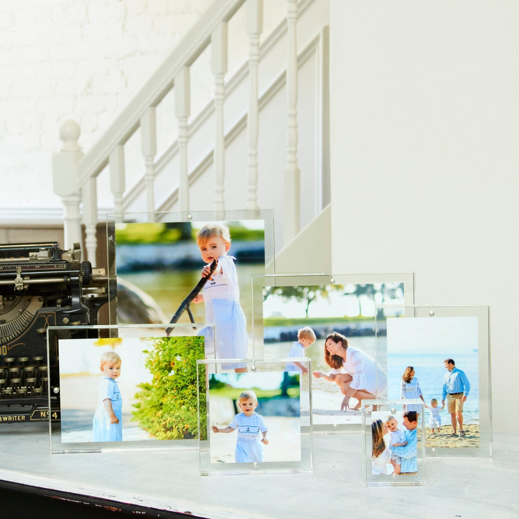 Clear Acrylic 2" x 3" Double-Sided Thick Block Frame