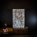 Exotic Mosaic Fluorite Crystal Wall Panels