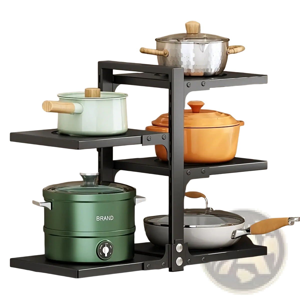 Countertop Pot Rack Multi Tier Cookware Organizer