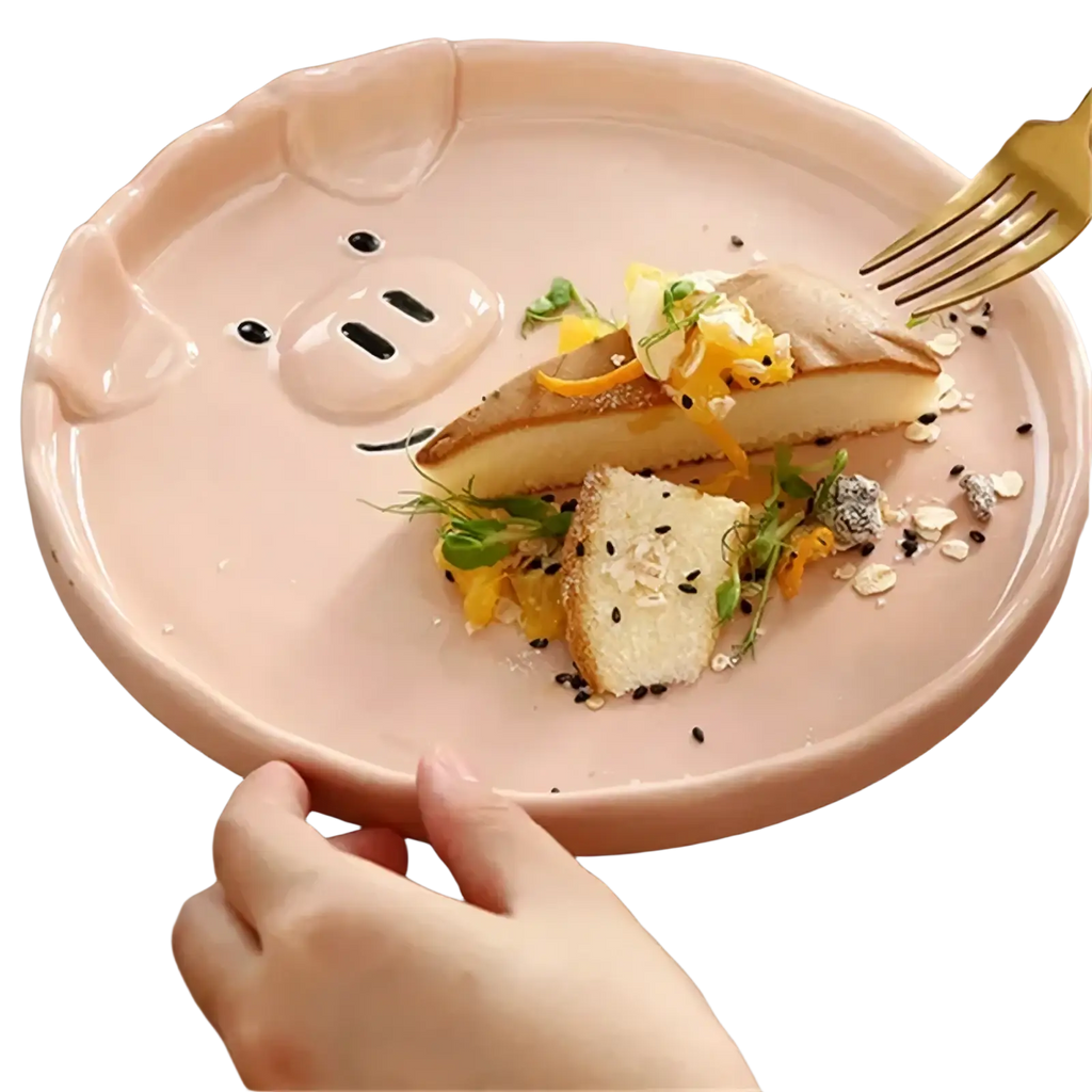 Cute Pig Ceramic Dinnerware Set