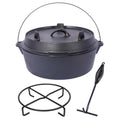 Pre-Seasoned Cast Iron Dutch Oven with Skillet Lid, 6 Quart