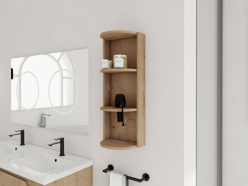 12" Bathroom Wall-Mounted Storage Rack