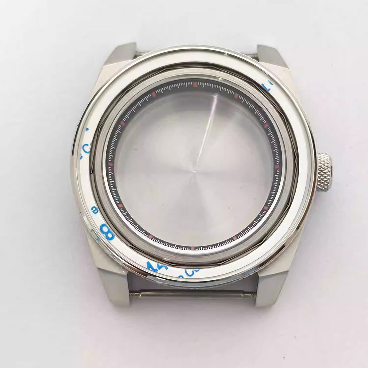 43mm 316 Stainless Steel Aluminum Bezel Watch Case Accessory