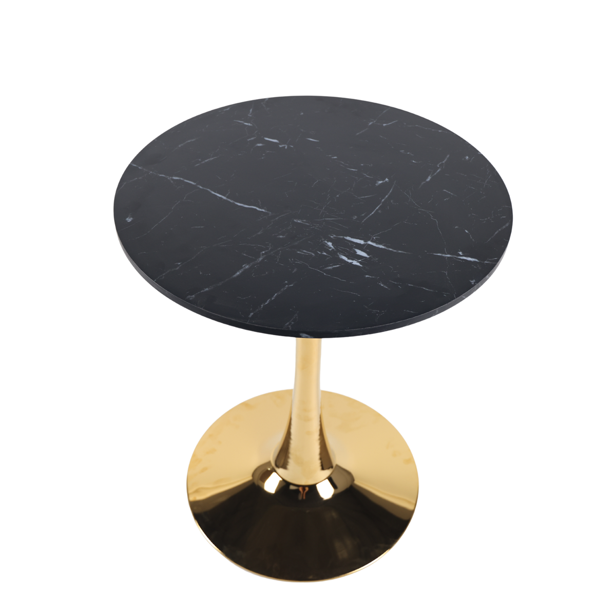 Black Marble Tulip Dining Table for 2-4 People