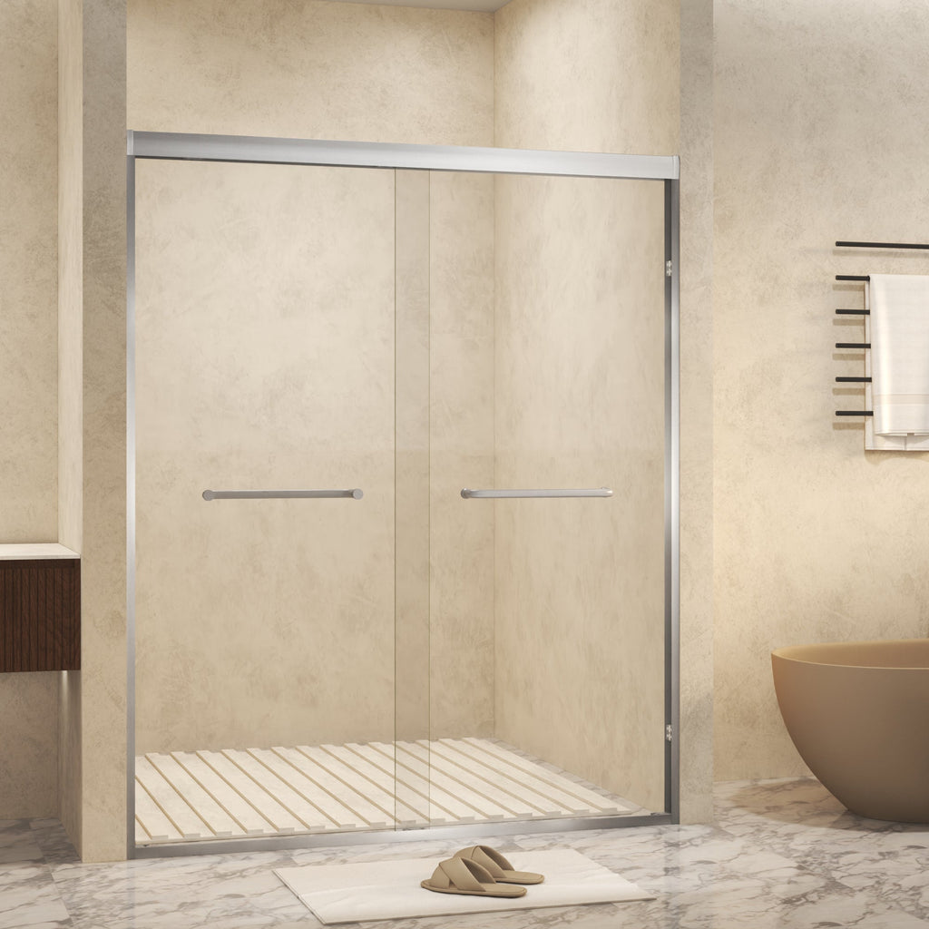 Tempered Glass Double Sliding Shower Door