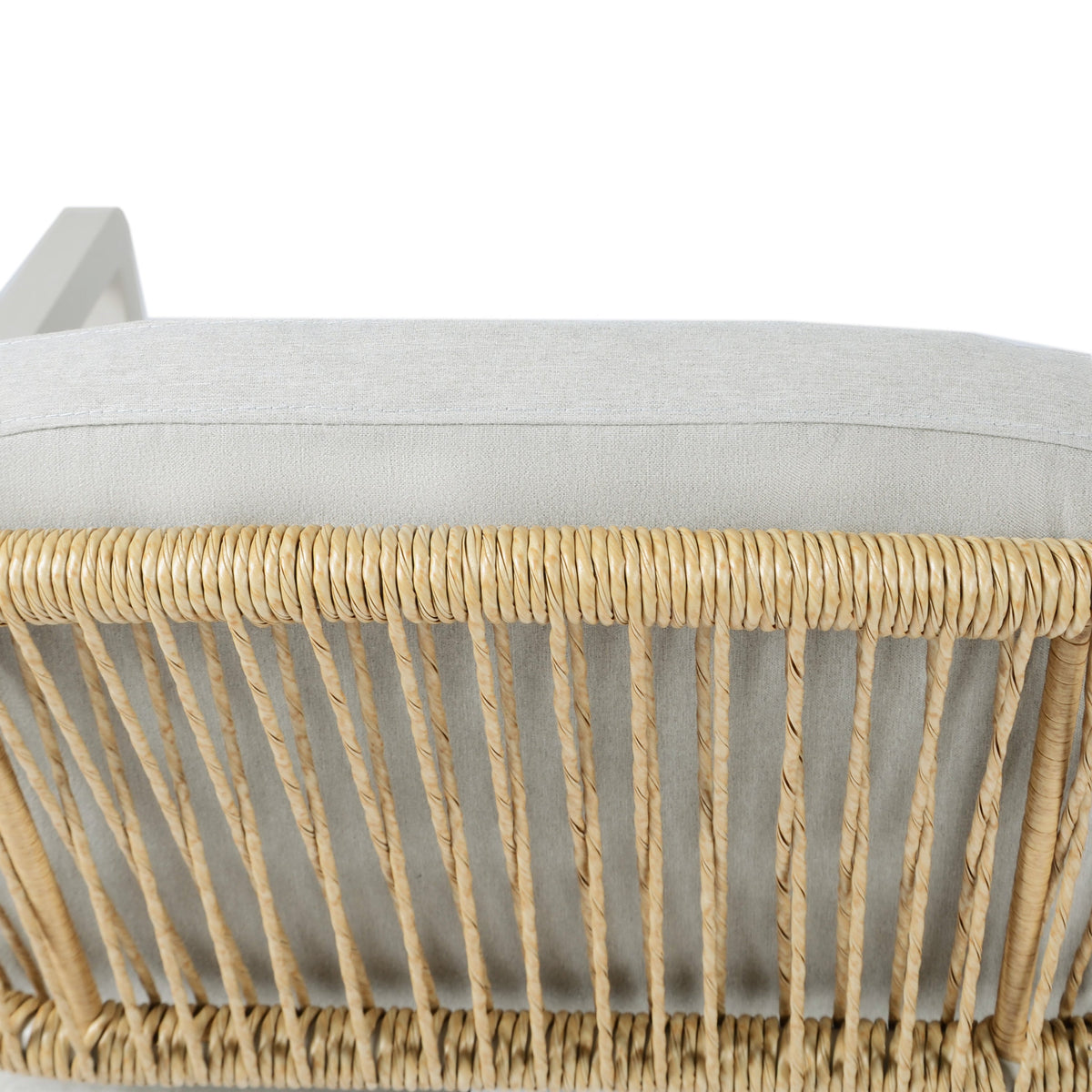7-Piece Outdoor Dining Set with Expandable Acacia Wood Table and Rope Chairs - Gray, Teak