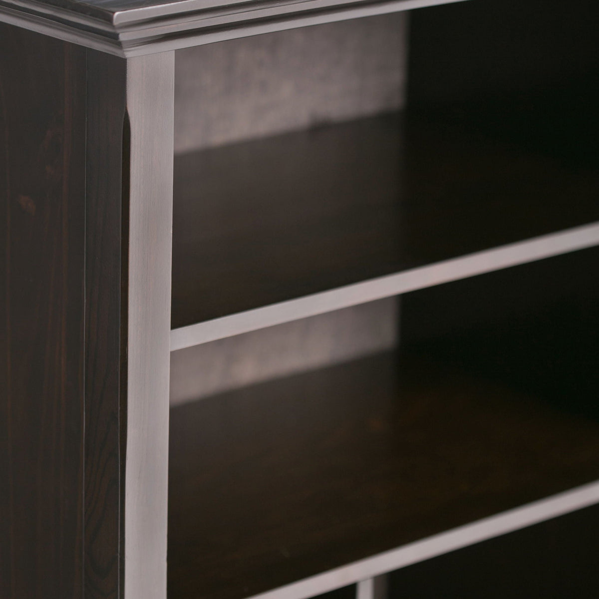 Multi Cube Bookcase and Storage Unit with Eight Storage Cubbies - Black, Gray, White, Dark Brown