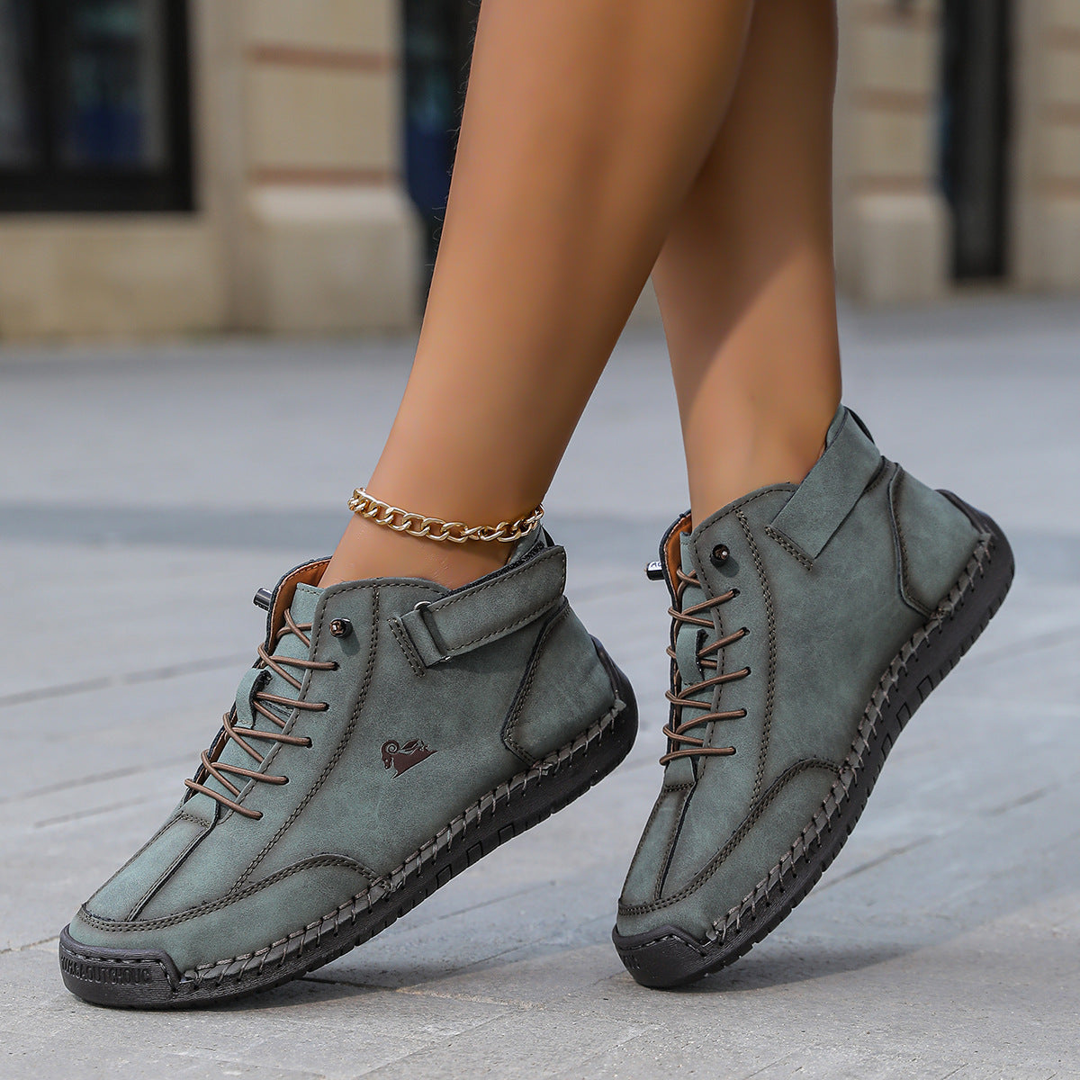 Couples Flat Dress Shoes And Martin Boots