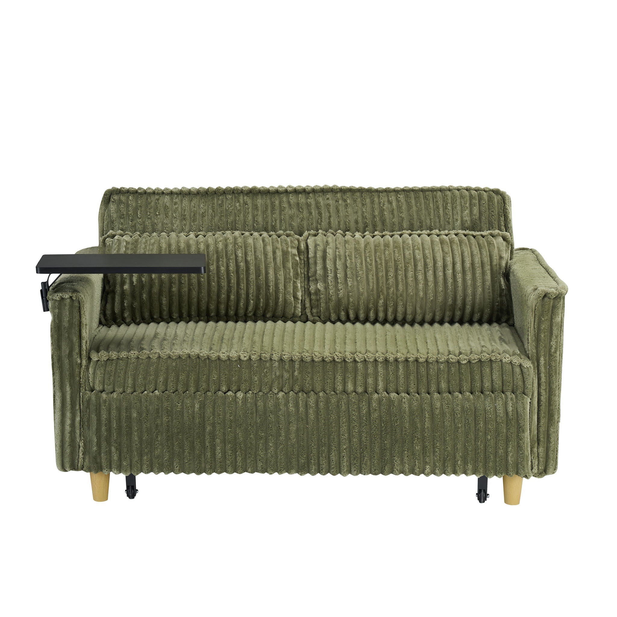 Pull Out Sofa With Movable Tabletop And USB Ports