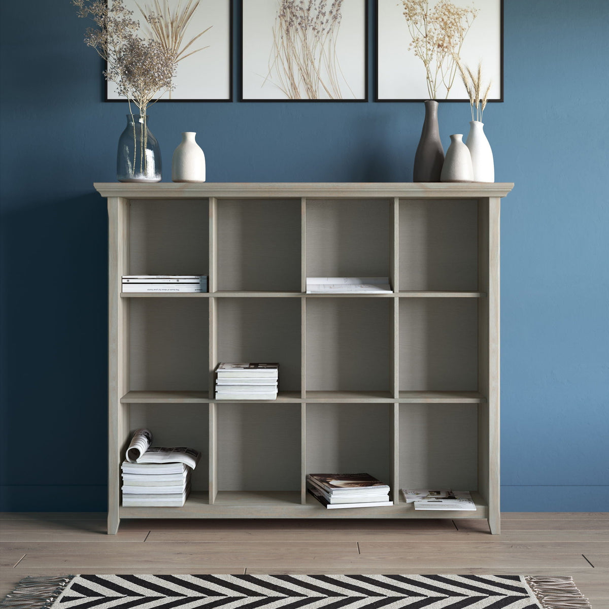 Handcrafted Cube Storage Organizer with Multiple Cubbies - Choose Color