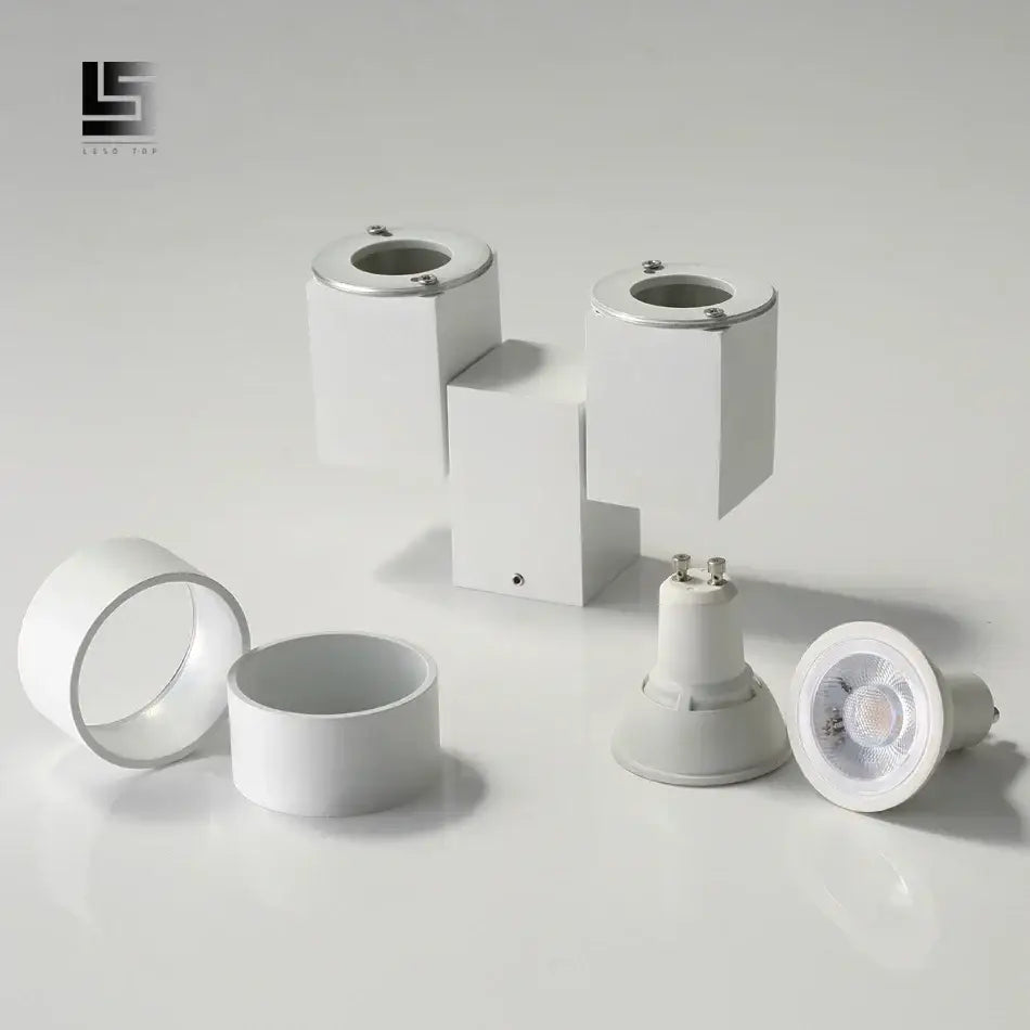 Modern white surface mount downlight living room rotating spotlight