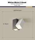 Modern white square dimmable ceiling spot light living room