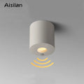 Modern white led sensor downlight – hallway surface mount light
