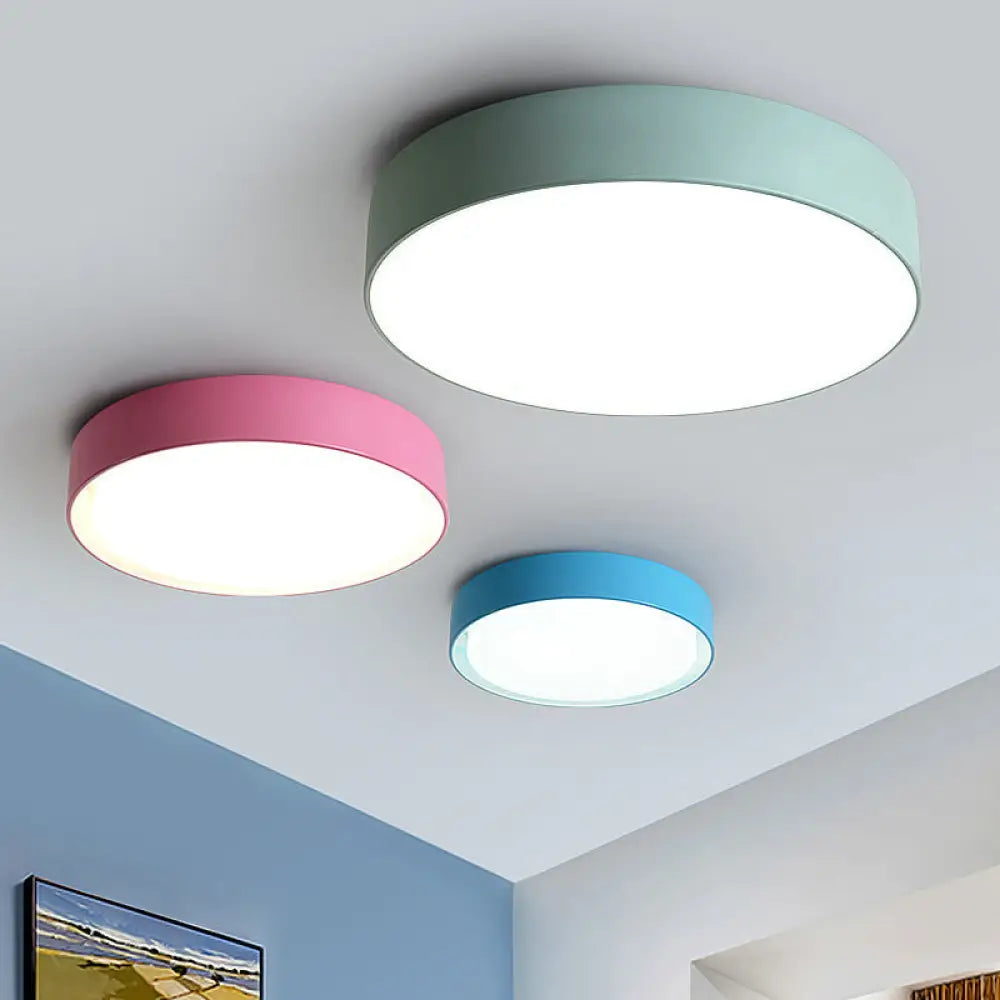 DecorBites™ Acrylic Round LED Flushmount Ceiling Light for Kindergarten - Children's Lighting