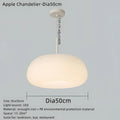 Modern off white apple shape led ceiling chandelier for bedroom