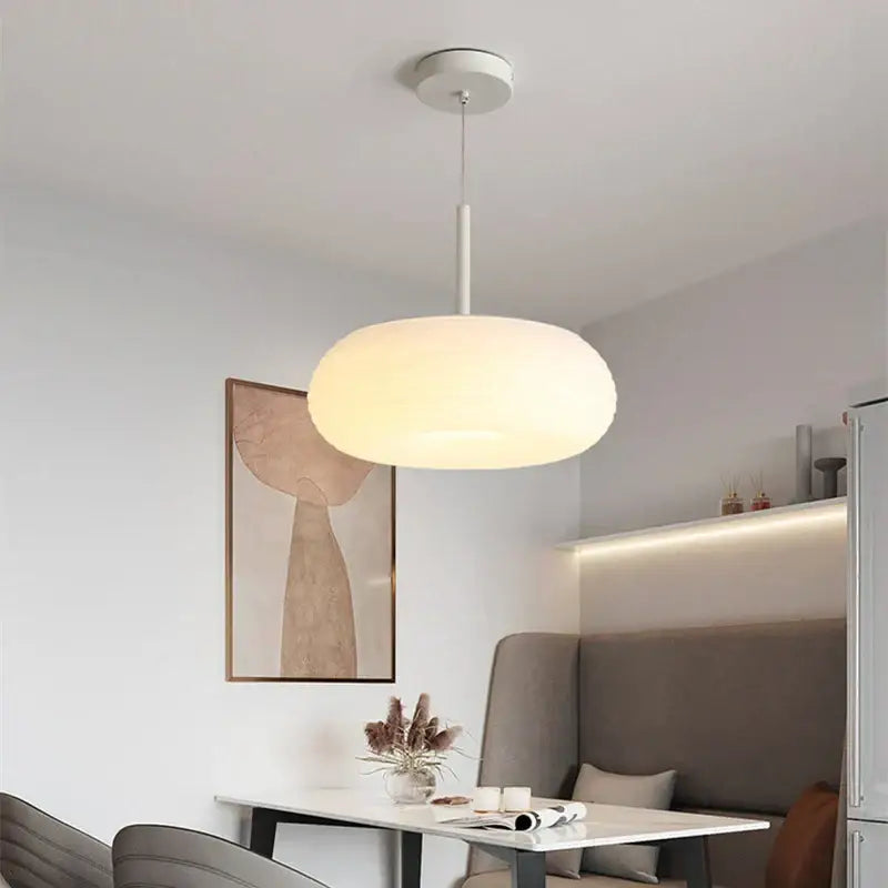Modern off white apple shape led ceiling chandelier for bedroom