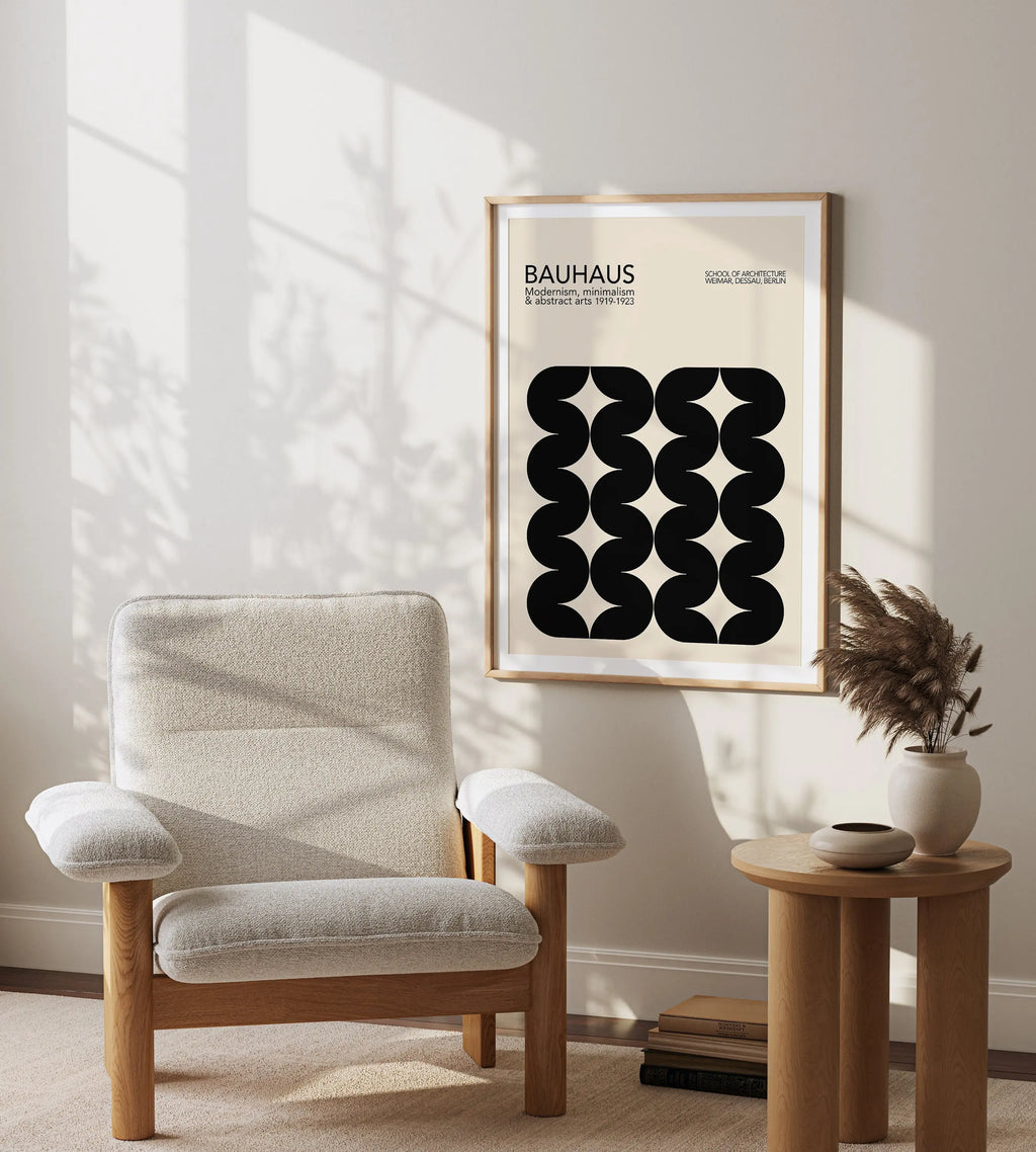 Bauhaus geometric canvas prints living room abstract wall art