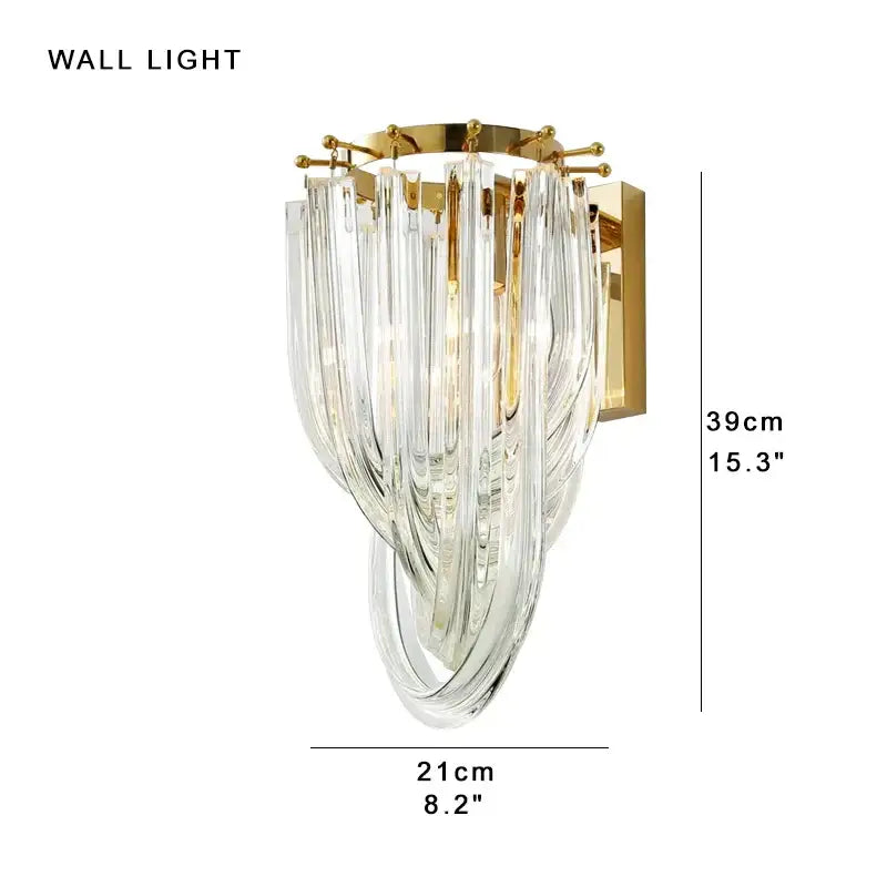 Luxury black gold crystal glass pendant lights for dining room