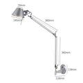 DecorBites™ Black Silver Rotatable Wall Light with Switch for Study Office Living Room