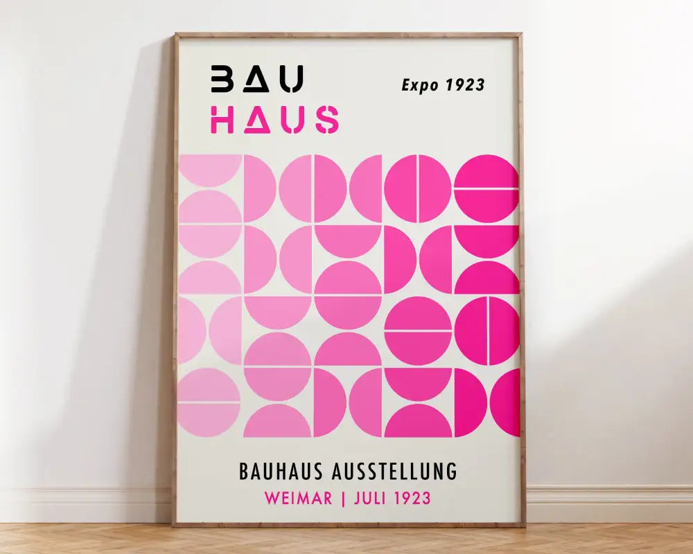 Bauhaus black & orange bright geometric canvas – living room wall art