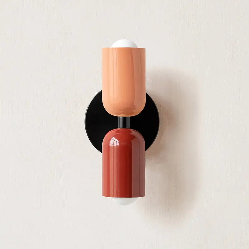 Modern olive & cream wall sconce bedroom light