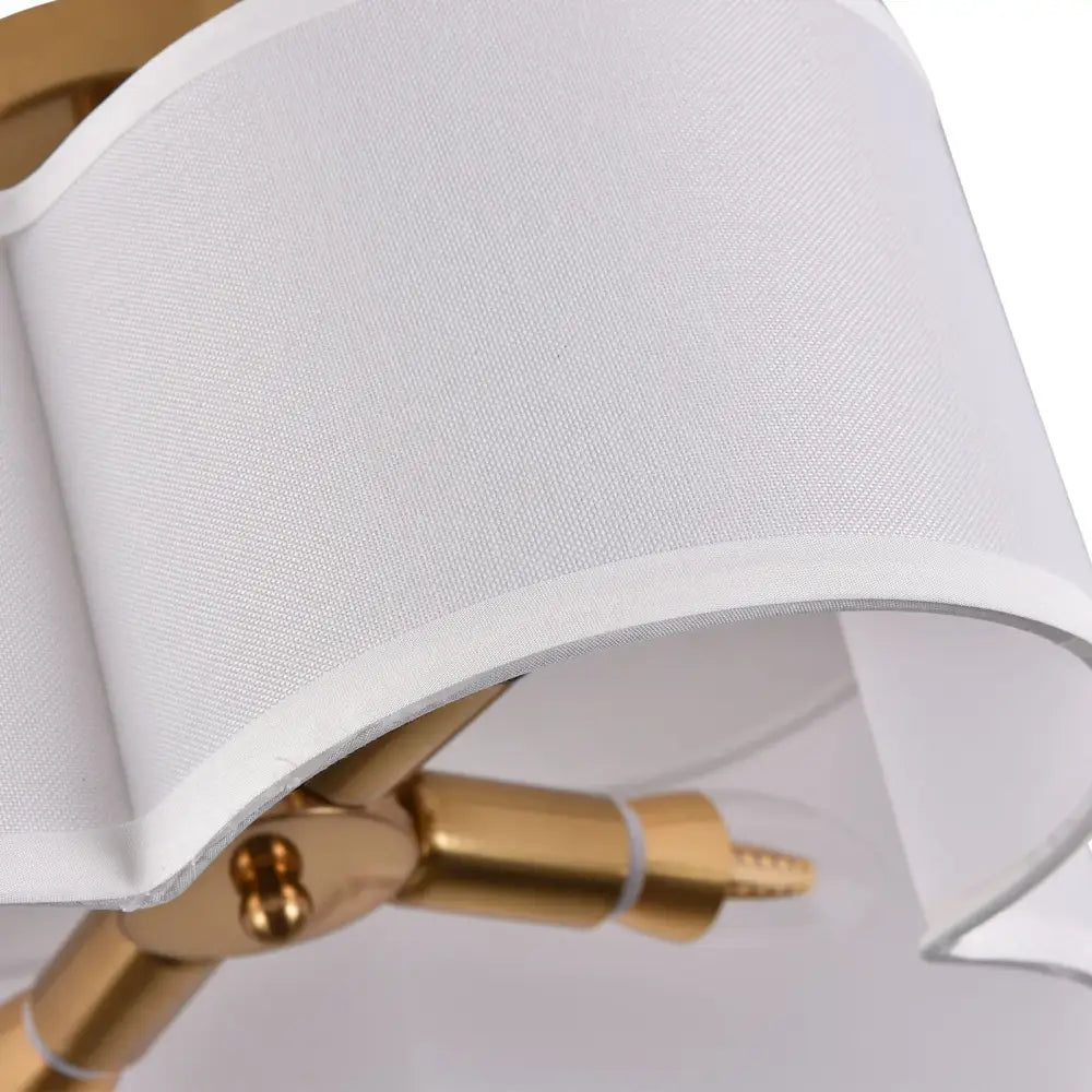Elegant gold 4-light ceiling light fixture for bedroom
