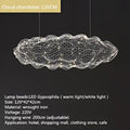 Modern gold mesh cloud pendant lights – dining room led lighting