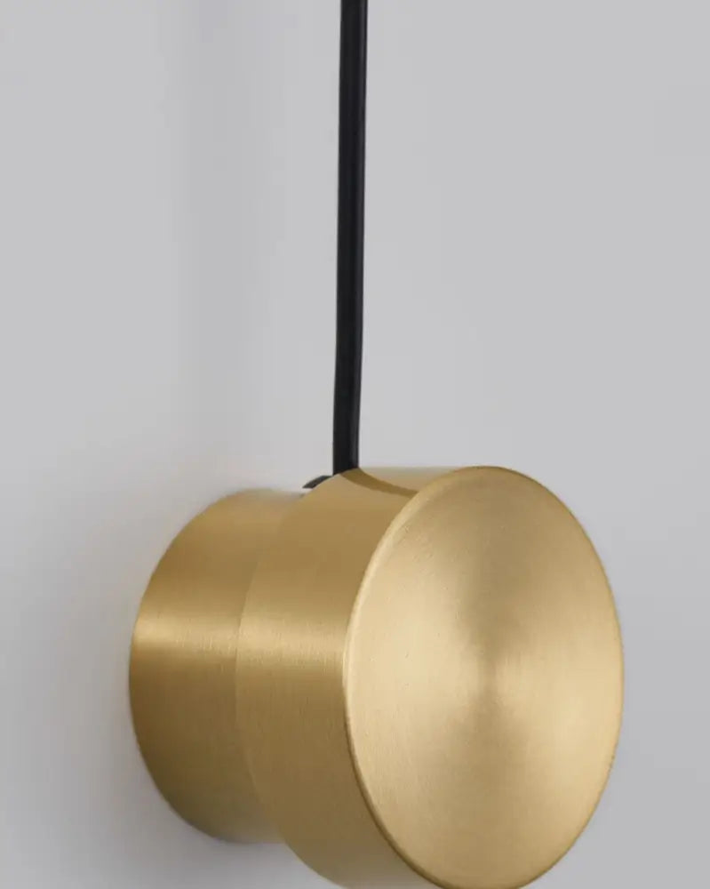 Minimalist black & brushed brass wall lamps bedroom dimmer switch